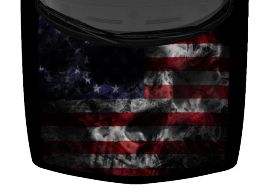Dark Patriotic Human Skull Decay Death Design SUV Van Car Pickup Truck ...