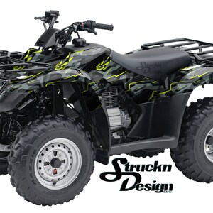 イエローテクニカルライングレー迷彩 4フィート x 10フィート デカールビニールグラフィックパターンラップキット ATV UTV ゴルフカート オートバイ スクーター バイク キャストラミネート