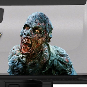 Zombie Scary Dead Realistic Creepy Side Bed Hood Doors Graphic Vinyl Decal Truck Car Van Pickup Wrap Sticker Tailgate