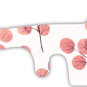 Pink Flower Tree Branch Vinyl Wrap For Doc Band Helmet Baby Cranial Helmet