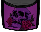 Sugar Skull And Roses Truck Car Hood Wrap Vinyl Graphic Decal Deep Magenta 58 quot x65 quot USA Made Cast Laminated Option