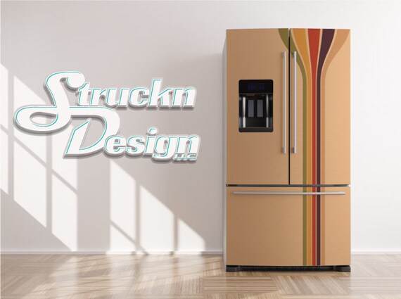 White and rose gold fridge freezer discount