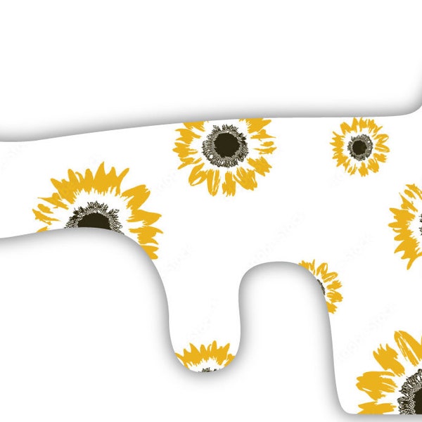 Abstract Painted Sunflowers Flower Wrap For Doc Band Helmet Baby Cranial Helmet