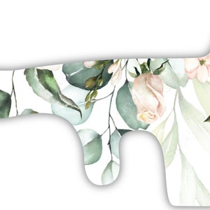 Realistic Watercolor Flowers Vinyl Wrap For Doc Band Helmet Baby Cranial Helmet