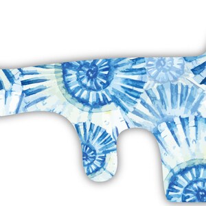 Blue Seashell Beach Vinyl Wrap For Doc Band Helmet Baby Boy Girl Cranial Helmet