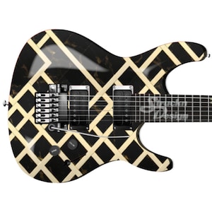 Fence Beige Black Glint White Guitar Bass Metal Vinyl Wrap Skin Decal Laminate Air Release Bubble Free Graphic Peel & Stick Multi Size