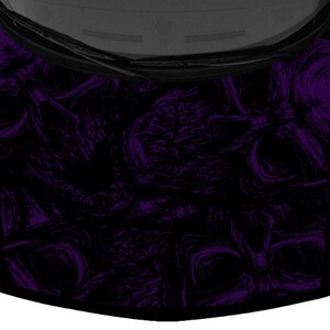 Dark Indigo Large Walls Skulls Grunge Many Collection Wrap Truck Car Vinyl Graphic Decal 58&quot; x 65&quot; Scaled USA Made Cast Laminated Option