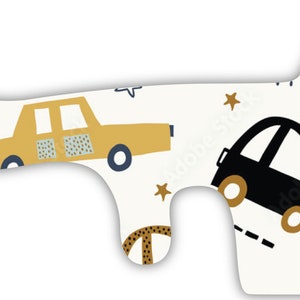 Abstract Cars Stars Yellow Vinyl Wrap For Doc Band Helmet Baby Cranial Helmet