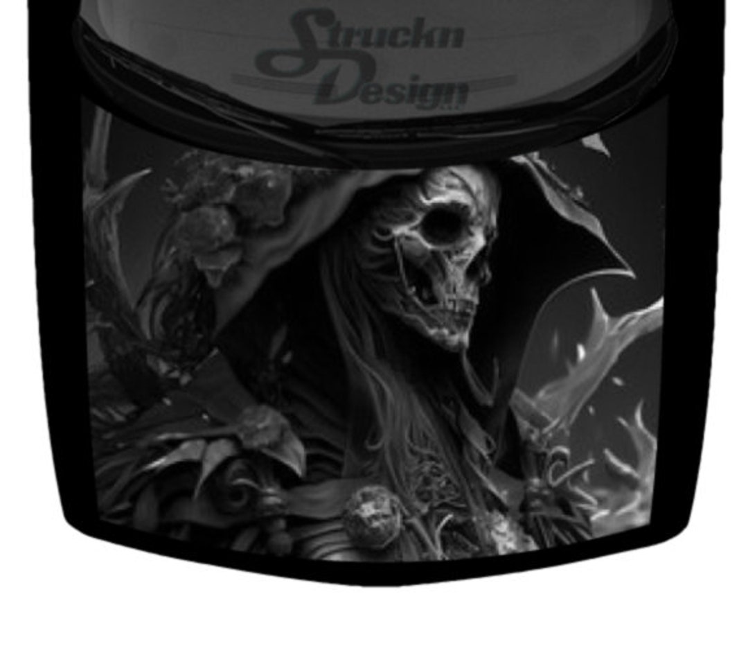 Grey Dark Grim Reaper Cloak Skull Dark Forest Vivid Pickup Car Truck Hood  Wrap Vinilo Gráfico Calcomanía 58inx65in Opción laminada fundida hecha en  EE. UU. - Etsy México, image size:1080x945