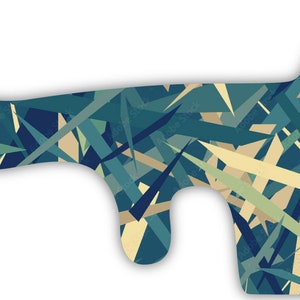 Abstract Camouflage Grass Vinyl Wrap For Doc Band Helmet Baby Cranial Helmet