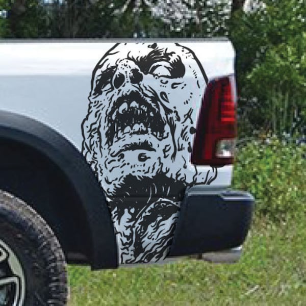 Zombie Car Decal Etsy
