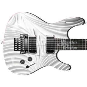 Abstract White Consecutive Circles Guitar Bass Metal Vinyl Wrap Skin Decal Laminate Air Release Bubble Free Graphic Peel & Stick Multi Size