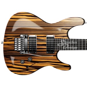 Rustic Brown Wood Grain Stained Bass Metal Vinyl Guitar Wrap Skin Decal Laminate Peel & Stick Bubble Free Air Release Graphic Multi Size