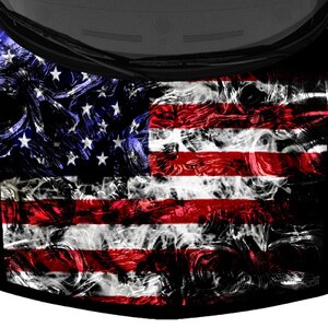 American Flag Large Walls Skulls Grunge Many Collection Wrap Truck Car Vinyl Graphic Decal 58&quot; x 65&quot; Scaled USA Made Cast Laminated Option
