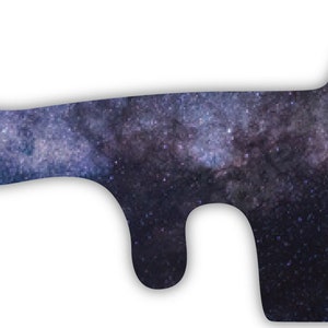 Dark Purple Galaxy Space Vinyl Wrap For Doc Band Helmet Baby Cranial Helmet