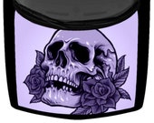 Sugar Skull And Roses Truck Car Hood Wrap Vinyl Graphic Decal Bright Purple 58 quot x 65 quot USA Made Cast Laminated Option