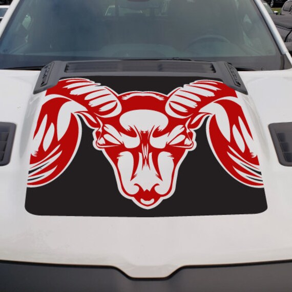 Dodge Ram Rebel Splash Grunge Logo Truck Vinyl Decal bed Graphic Cast Reflective