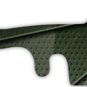 Green Faux Metal Texture Vinyl Wrap For Doc Band Helmet Baby Cranial Helmet