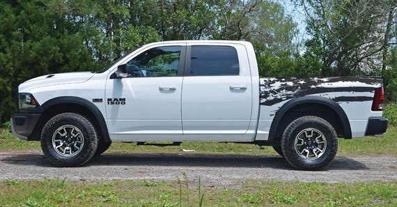 American Flag Vinyl Decal For Cummins Diesel Trucks - Silver 11x11 Inch Bumper Sticker