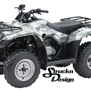 Jasnoniebieski kamuflaż Glitch 4 stopy x 10 stóp naklejka winylowa graficzny wzór zestaw do owijania ATV UTV wózek golfowy motocykl skuter rower odlew laminat