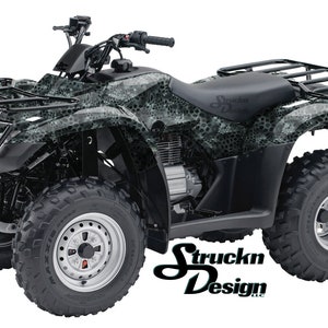 Gris Noir Snake Skin Spotted 4ft x 10ft Decal Vinyl Graphic Pattern Wrap Kit ATV UTV Golf Cart Moto Scooter Bike Cast Laminate