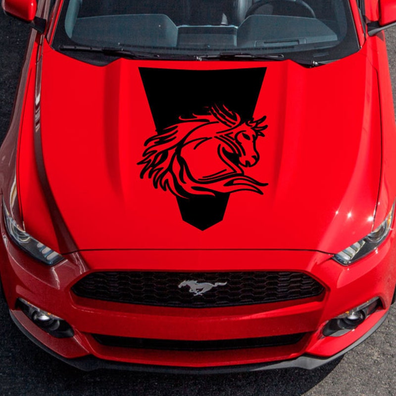 Mustang Hood Decal Etsy Mustang Hood Decal Etsy