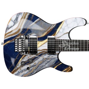 Marine Weiß Golden Marmor Grau Gitarre Bass Metall Vinyl Wrap Skin Aufkleber Laminat Luftablass Bubble Free Grafik Peel & Stick Multi Size