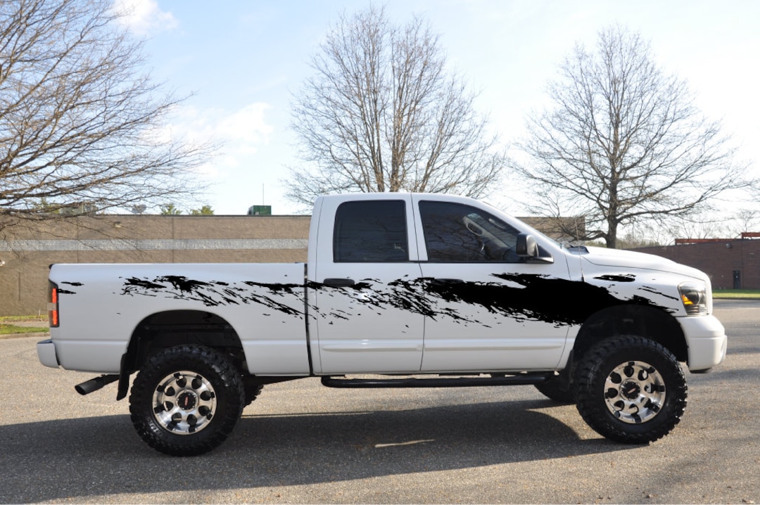 Splatter Marks Splash Mud Mudding Dirt 4x4 Side Bed Doors Pickup Van ...