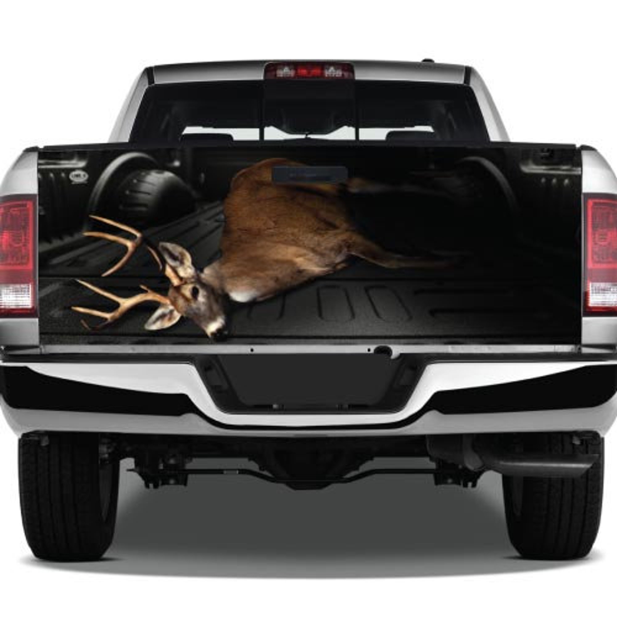 Dead Deer White-tail Buck Hunter Hunting Graphic Tailgate Vinyl Decal Truck Pickup Wrap