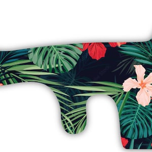 Tropical Flowers Vinyl Wrap For Doc Band Helmet Baby Boy Girl Cranial Helmet
