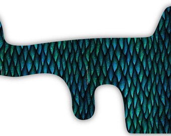 Blue Dragon Scale Fantasy Vinyl Wrap For Doc Band Helmet Baby Cranial Helmet