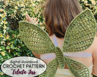 Butterfly Wings Crochet Pattern: Cosplay Fairy Wings (PDF Download)