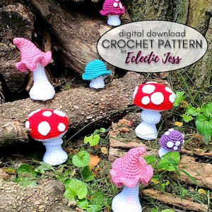 Crochet Mushroom Pattern Bundle: Amigurumi Mushies (PDF Pattern)