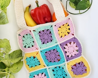 【UMBRO】Crochet Mini Tote Bag ★送料・関税込★ Jamboree Tote Bag Crochet PATTERN ONLY, Crochet Market Bag