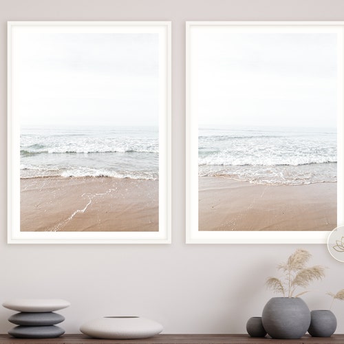 Printable Beach Wall Art Set of 2 Prints Living Room Wall - Etsy