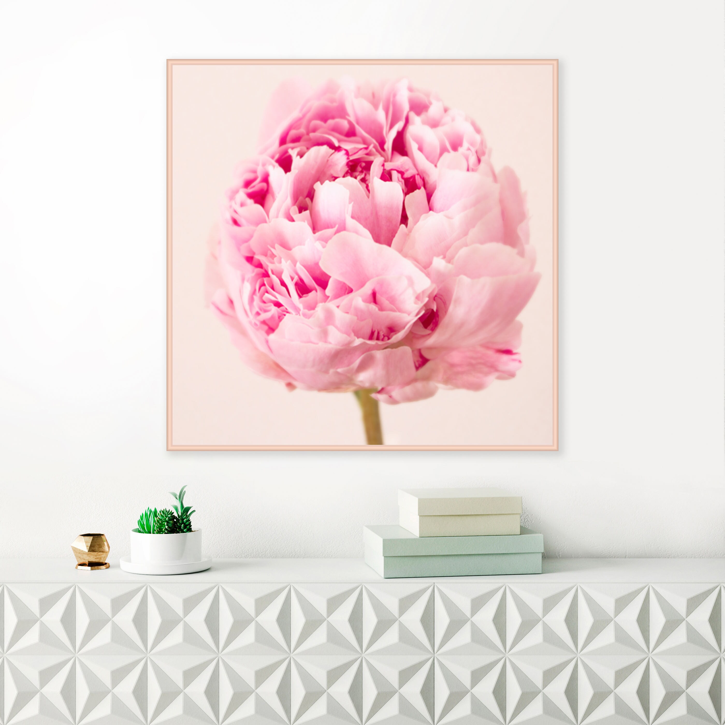 Peony Print Floral Wall Art Pink Peonies Art Print Still Etsy