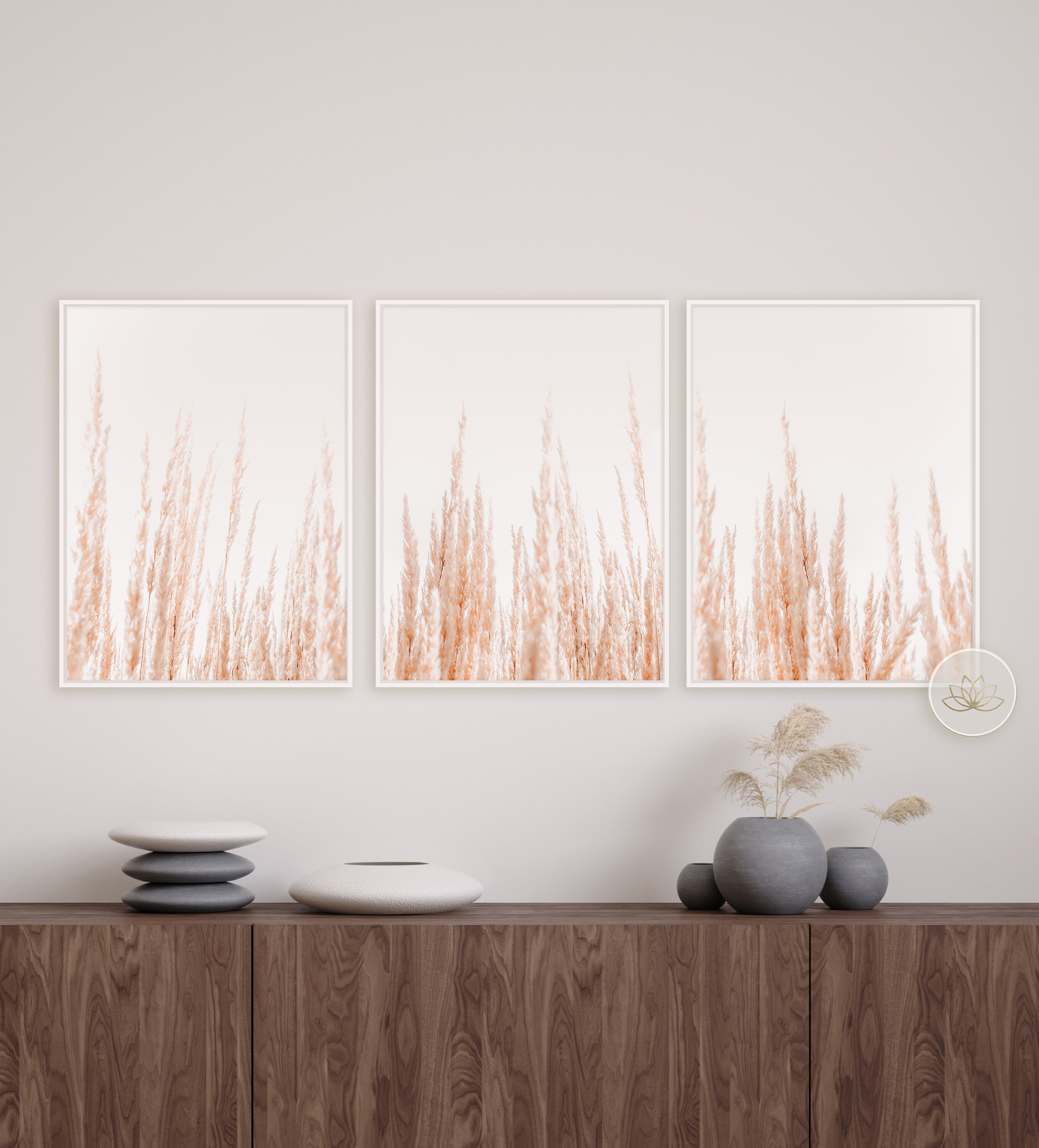 Set Of Three Beach Grass Prints, Printable Art, Botanical Prints, Zen Wall  Art, Gallery Wall Set, Photography prints, Bedroom Wall Art