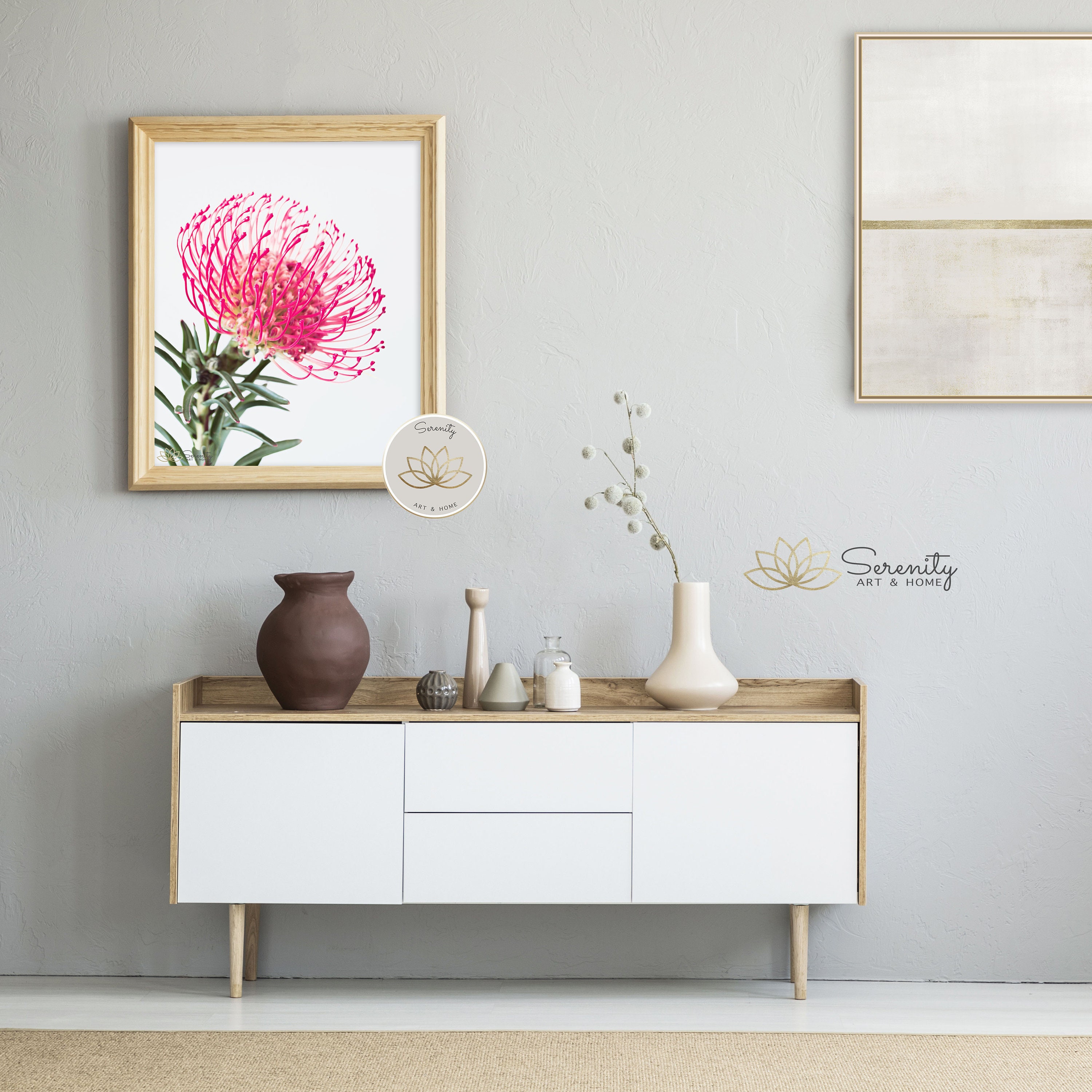 Large Protea Printable Protea Wall Art Native Australian Flower