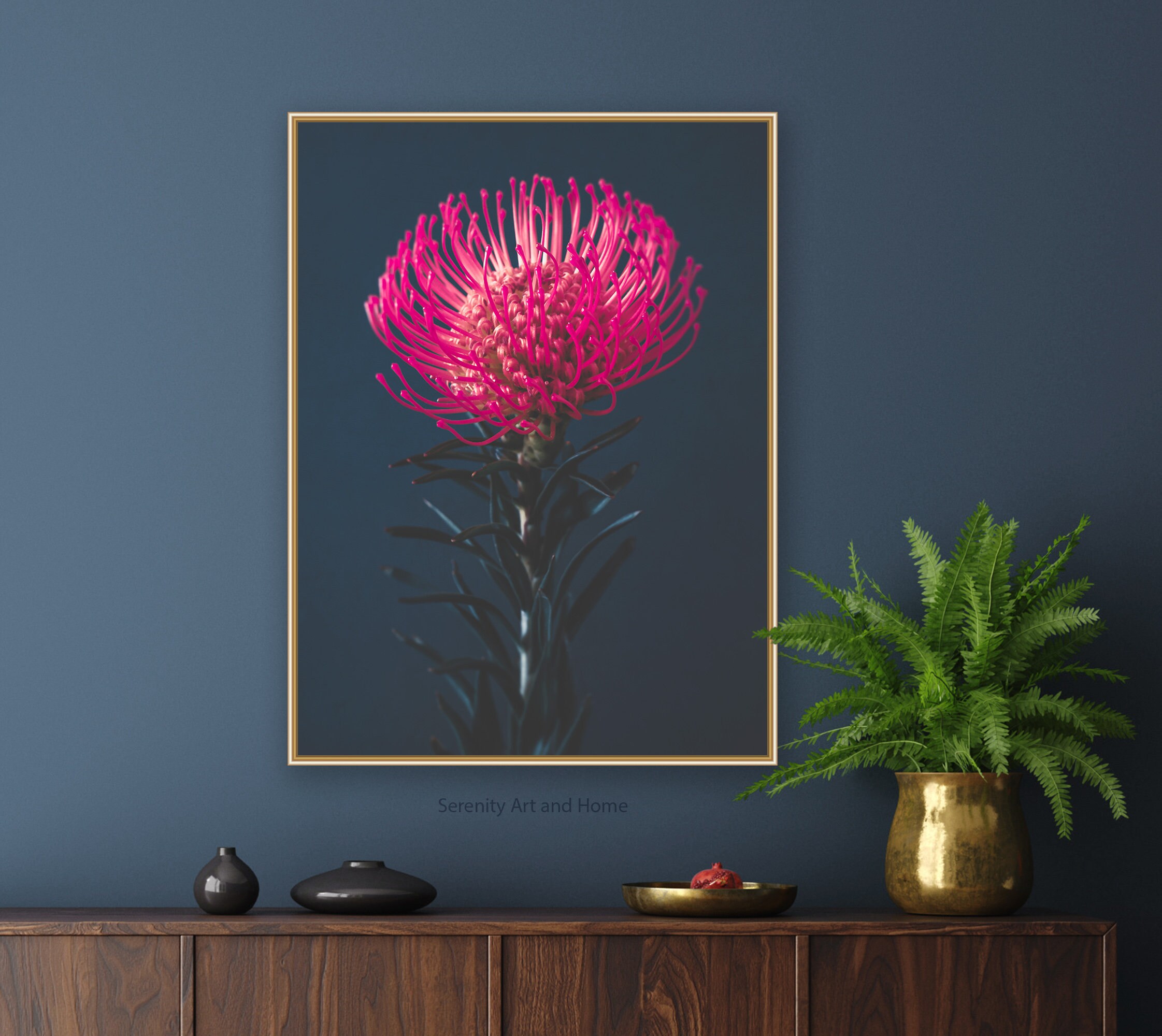 Pink Navy Wall Art Etsy UK