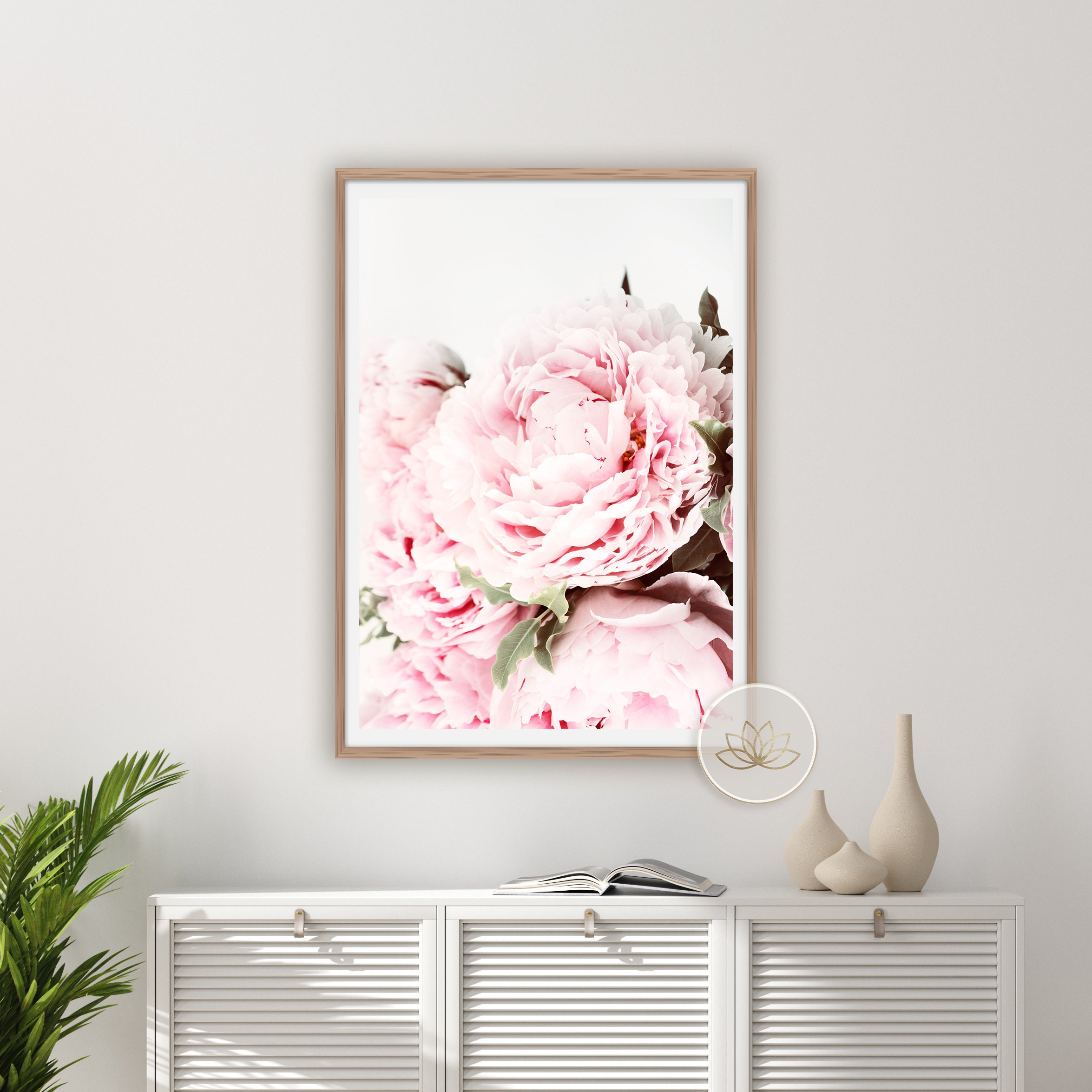 Peonies Gallery Wall Set 5 Piece Wall Art Floral Print Set | Etsy