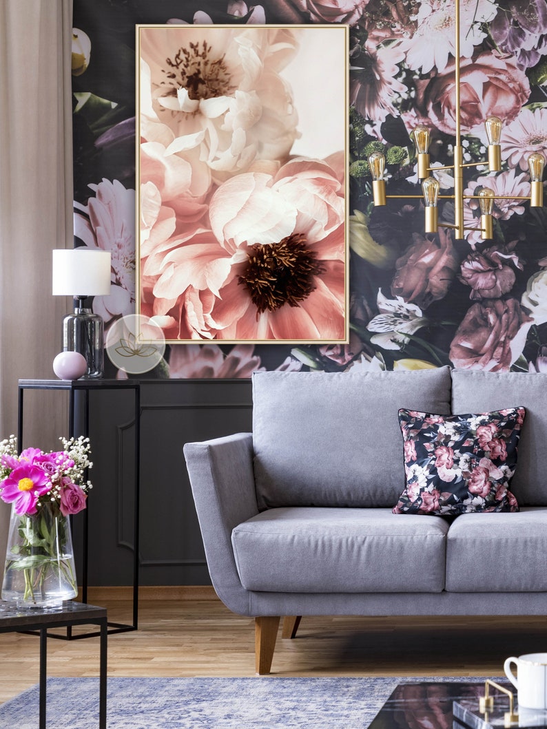 Photography Prints Large Peony Print Peonies Wall Art Large Flower Print Botanical Print Fine Art Photography Blush Wall Art
