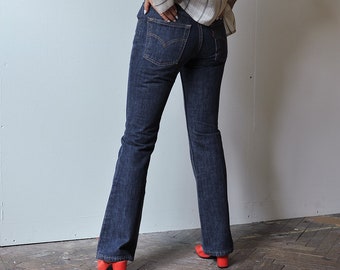 womens levis 525 blue jeans