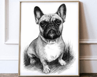Pet painting, Pet portrait, Custom pet Portrait, Custom dog Portrait custom painting from photo, Custom Charcoal Portrait, Dog Art