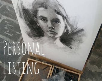 Personal listing for Levi/ 1 drawing 12x16in, 2 drawings 8x10in