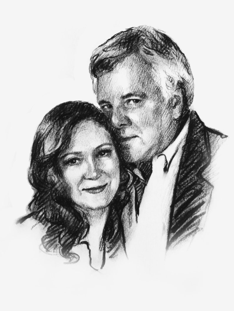 50th anniversary gifts for parents custom drawing 50th | Etsy