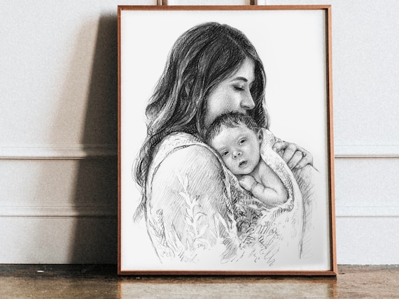 Easy Drawing for Mother's Day - How to Draw Easy