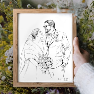 Custom Couple portrait custom drawing, Custom Wedding portrait Personalized painting, Custom Wedding painting, Couple drawing, Custom sketch