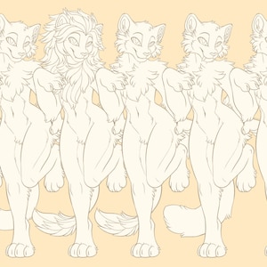 Anthro Feline Pack Base