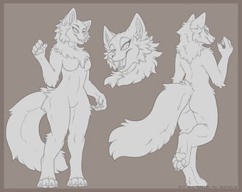 Anthro Template - PSD file only