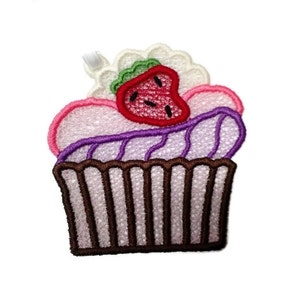 FSL ornamento Cupcake Design - Design di pizzo Free Standing del ITH 1 - ornamento Cupcake macchina ricamo Design Pattern